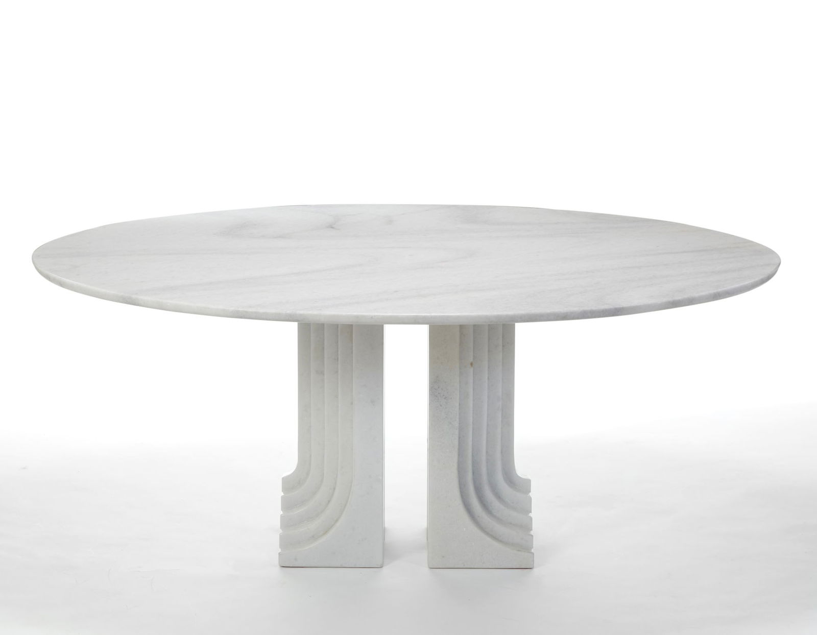 Carlo Scarpa (Venezia 1906 - Sendai 1978) Table with oval top model "Samo". Produced by Simon, Saint (1 of 1)