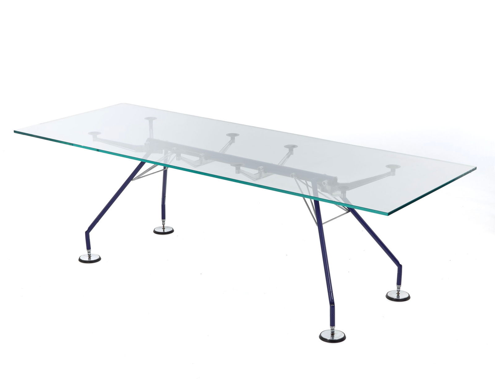 Norman Foster (Stockport 1935) Table model "Nomos". Produced by Tecno, Varedo, 1980s. Chrome-plated (1 of 1)