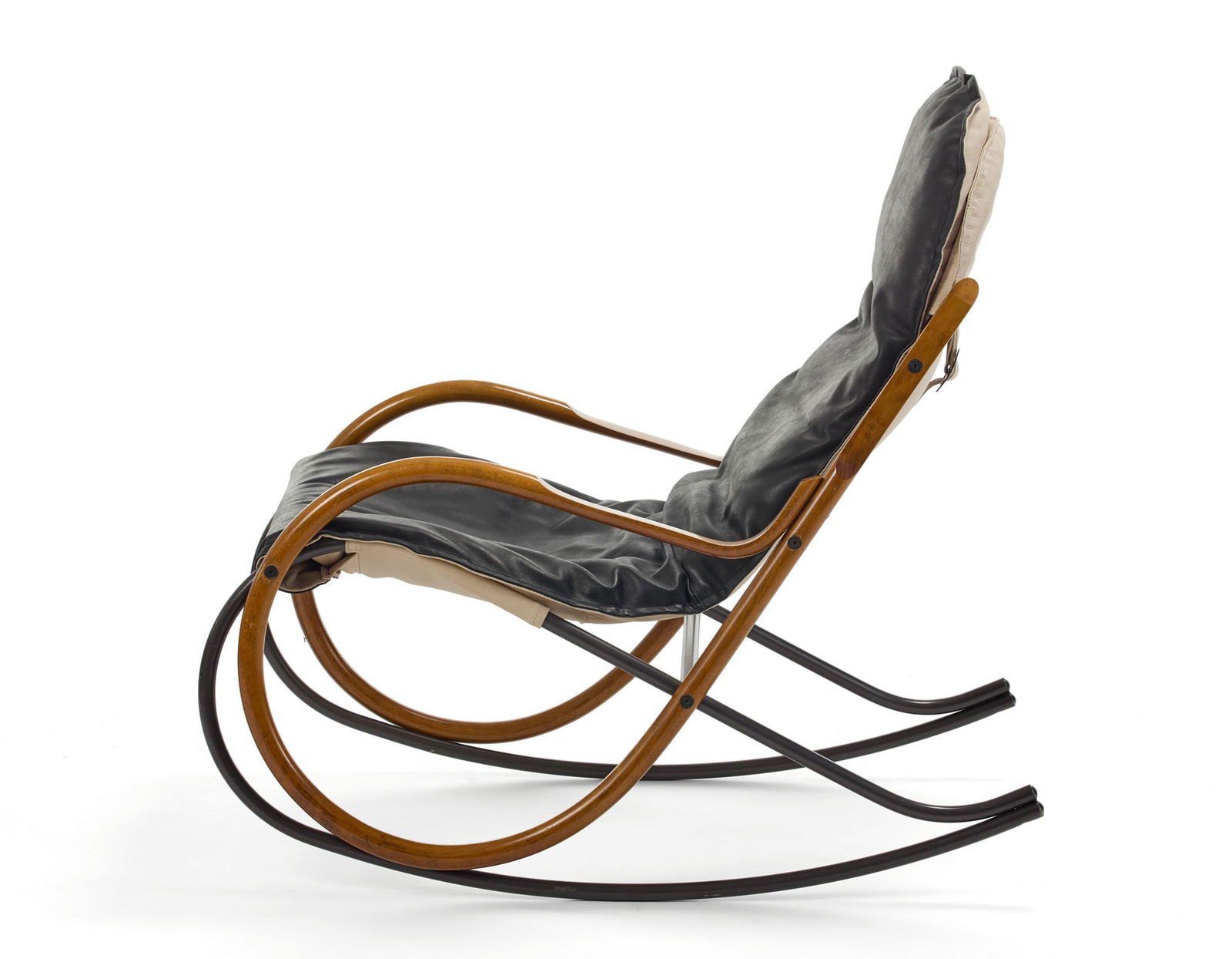 Paul Tuttle (1918 - 2002) Rocking chair model "Nonna". Produced by Strässle, Swiss, 1970s. (1 of 1)
