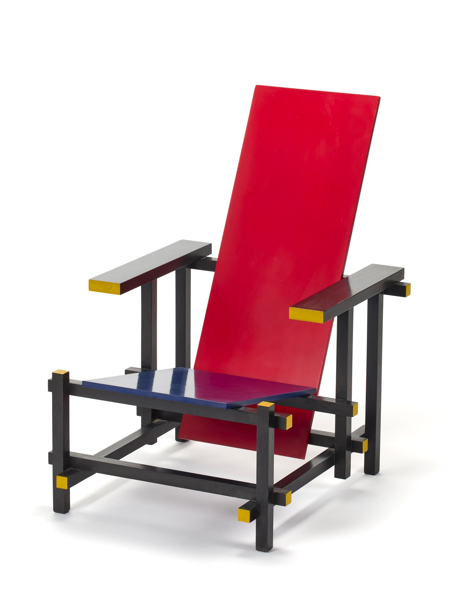 Gerrit Thomas Rietveld (Utrecht 1888 - 1964) Armchair model "Red and Blue". Produced by Cassina, (1 of 1)