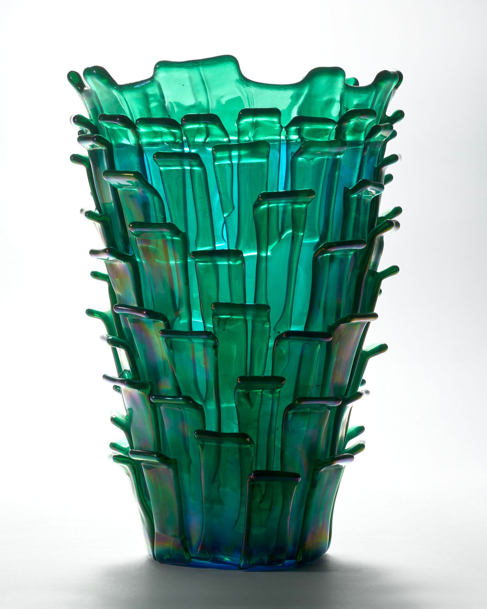 Fulvio Bianconi (Padova 1915 - Milano 1996) Vase of the series "Ritagli". Venini, Murano, 1992. (1 of 1)
