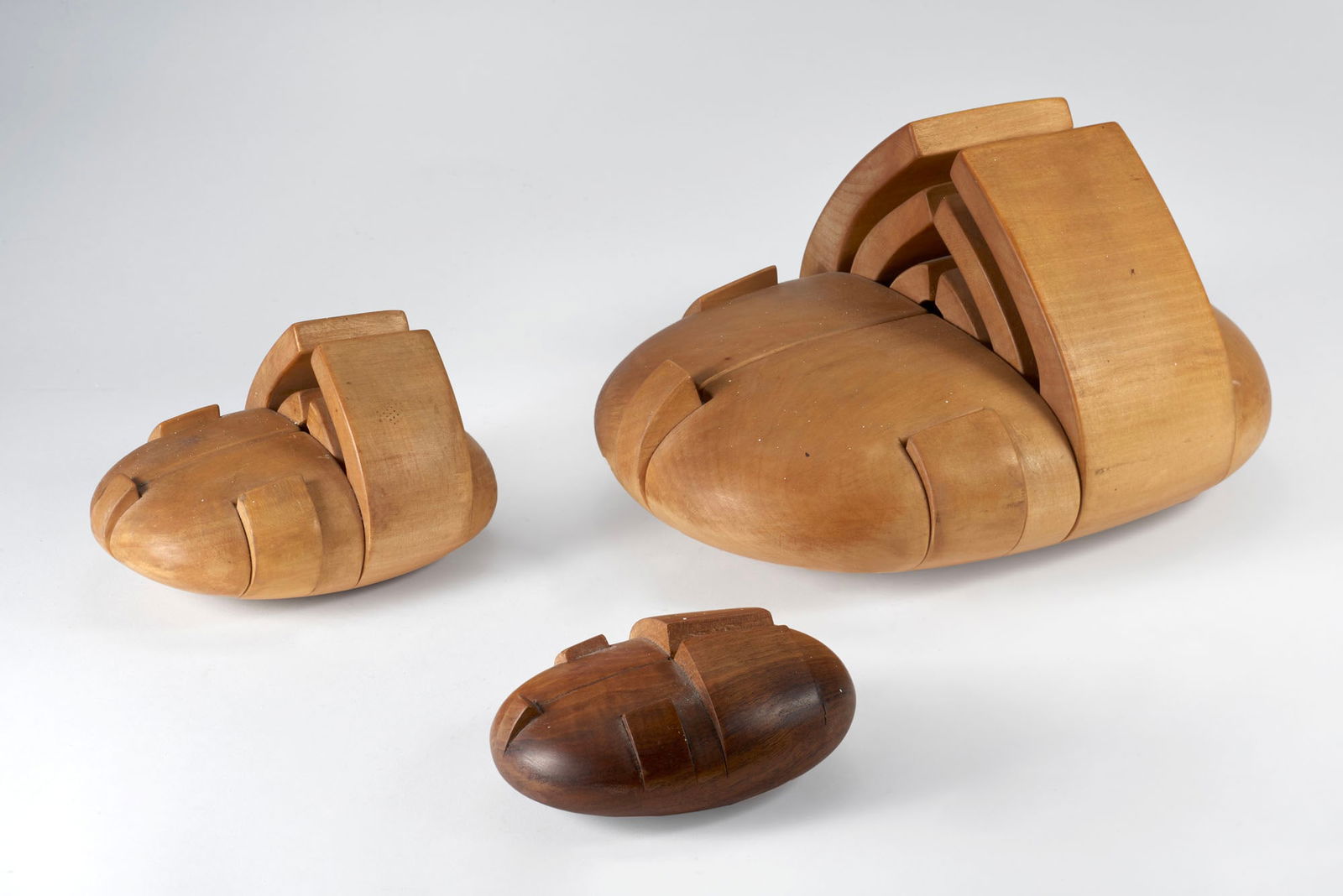 Giuseppe Rivadossi (Monteclana di Nave 1935) Three sculptures. Execution by Officina Rivadossi, Ship (1 of 1)