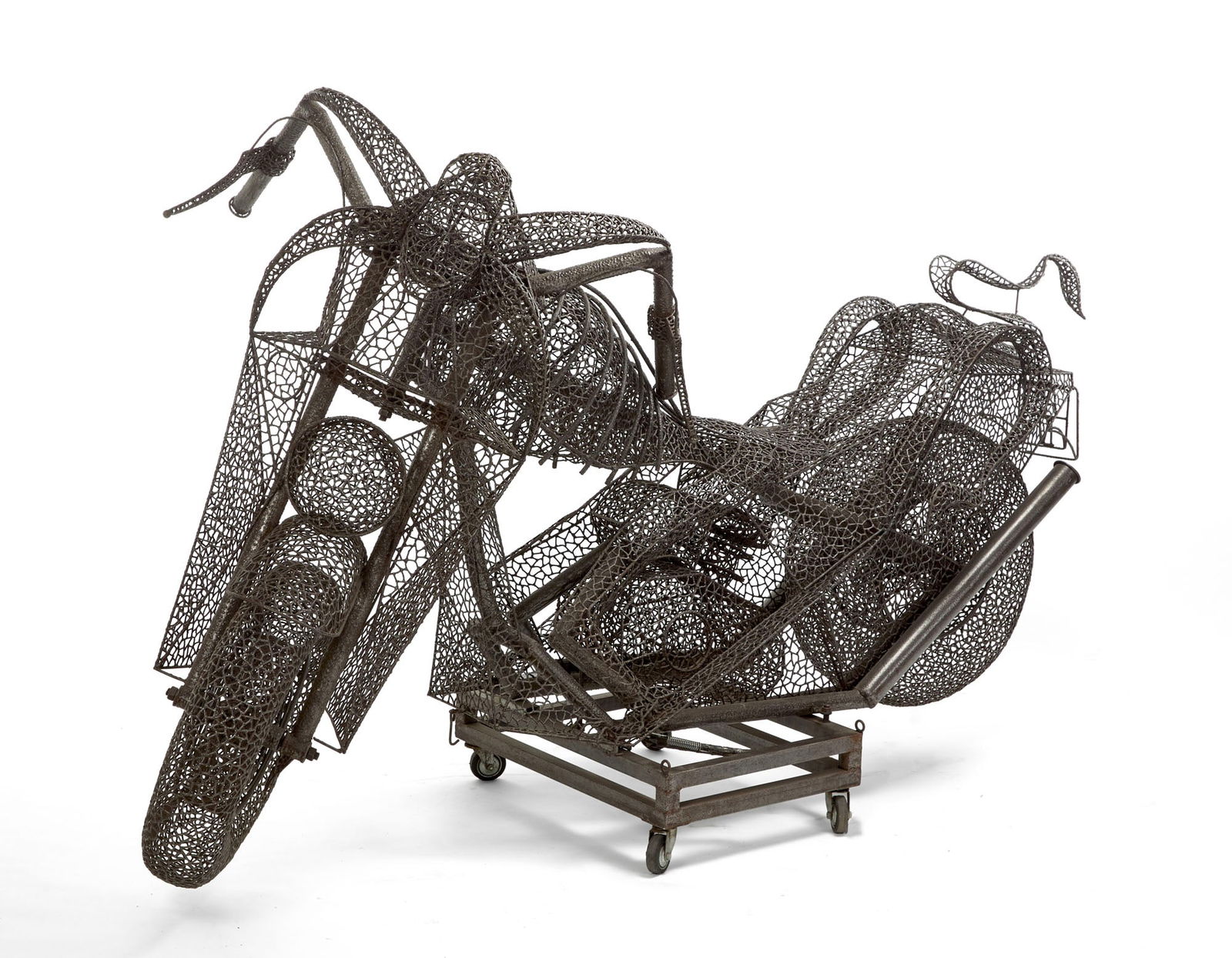 Anacleto Spazzapan (Luino 1943) "Chopper" Motorcycle of the series "Ghost Rider". Italy, 2000s. (1 of 1)