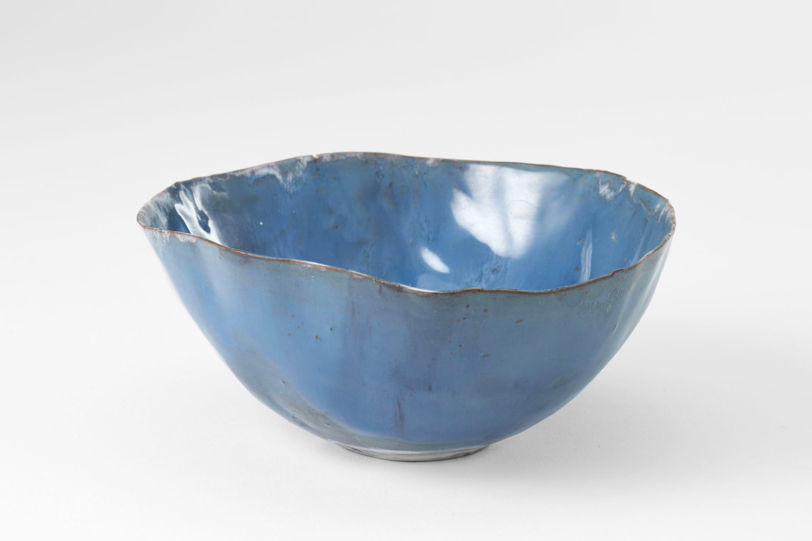 Fausto Melotti (Rovereto 1901 - Milano 1986) Small bowl. 1955ca. Polychrome glazed ceramic in shades (1 of 4)