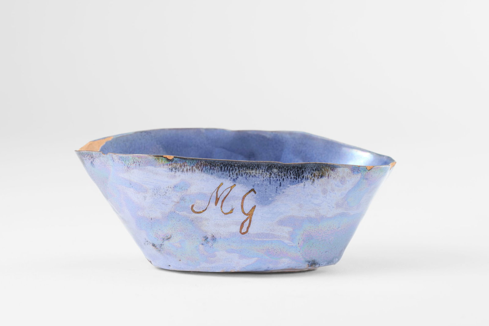 Fausto Melotti (Rovereto 1901 - Milano 1986) Flattened-body bowl – bonbonnière. 1955ca. (1 of 6)