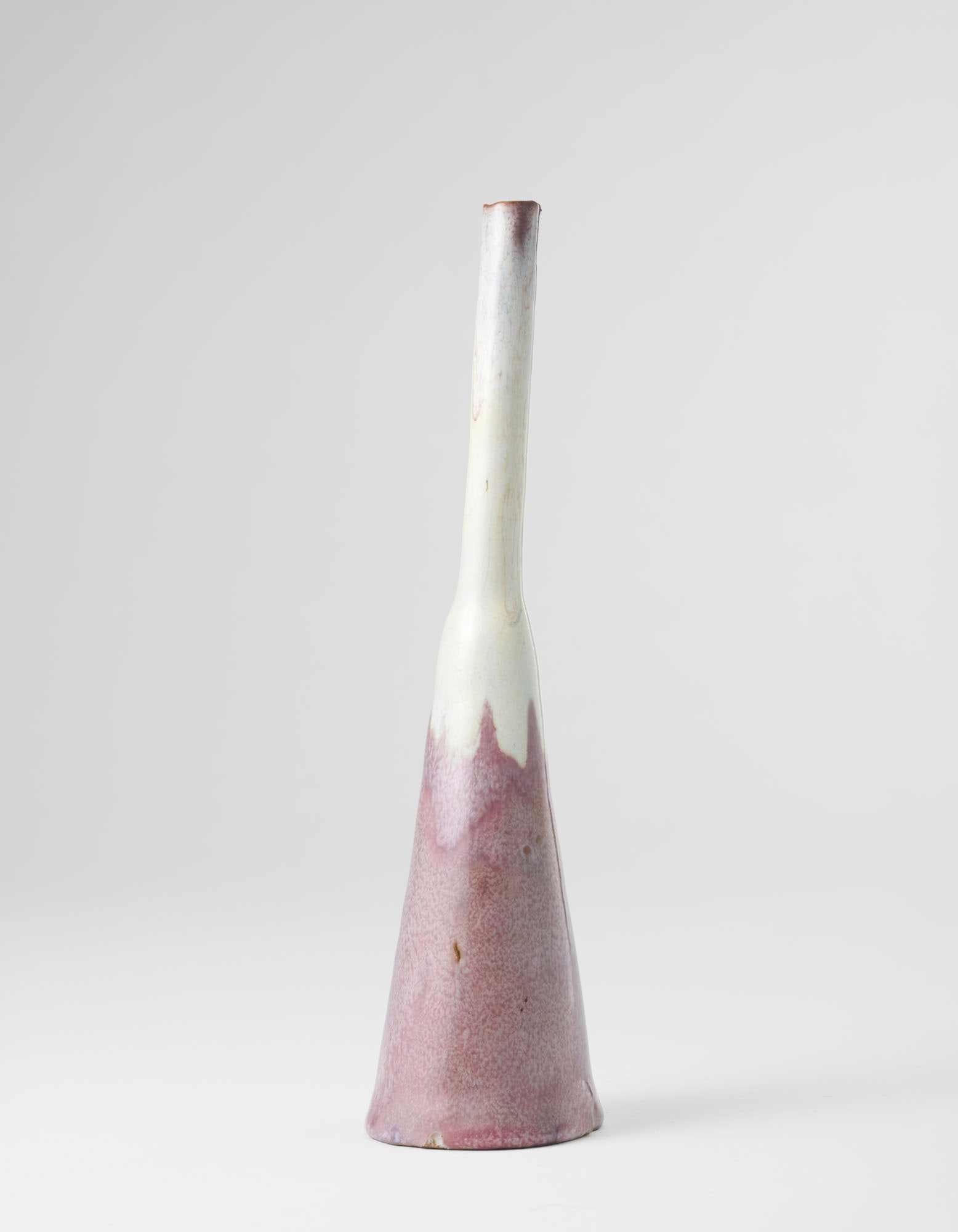 Fausto Melotti (Rovereto 1901 - Milano 1986) A truncated cone-shaped vase with a narrow neck. (1 of 3)