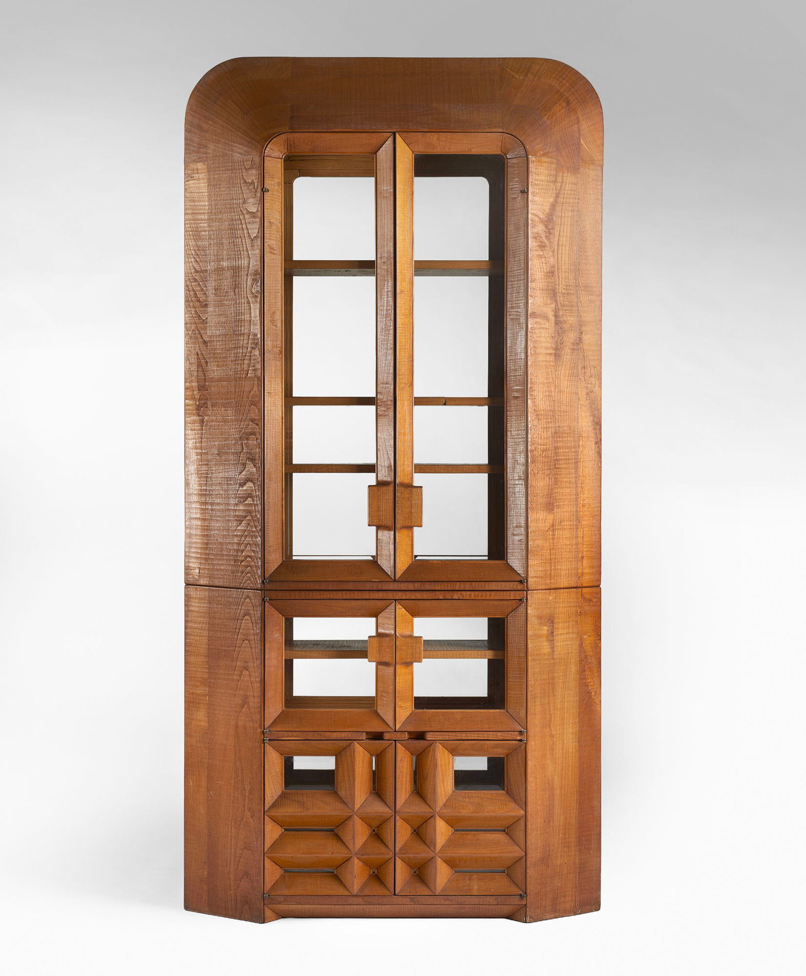 Giuseppe Rivadossi (Monteclana di Nave 1935) Vertical display case - six-door display case. (1 of 3)