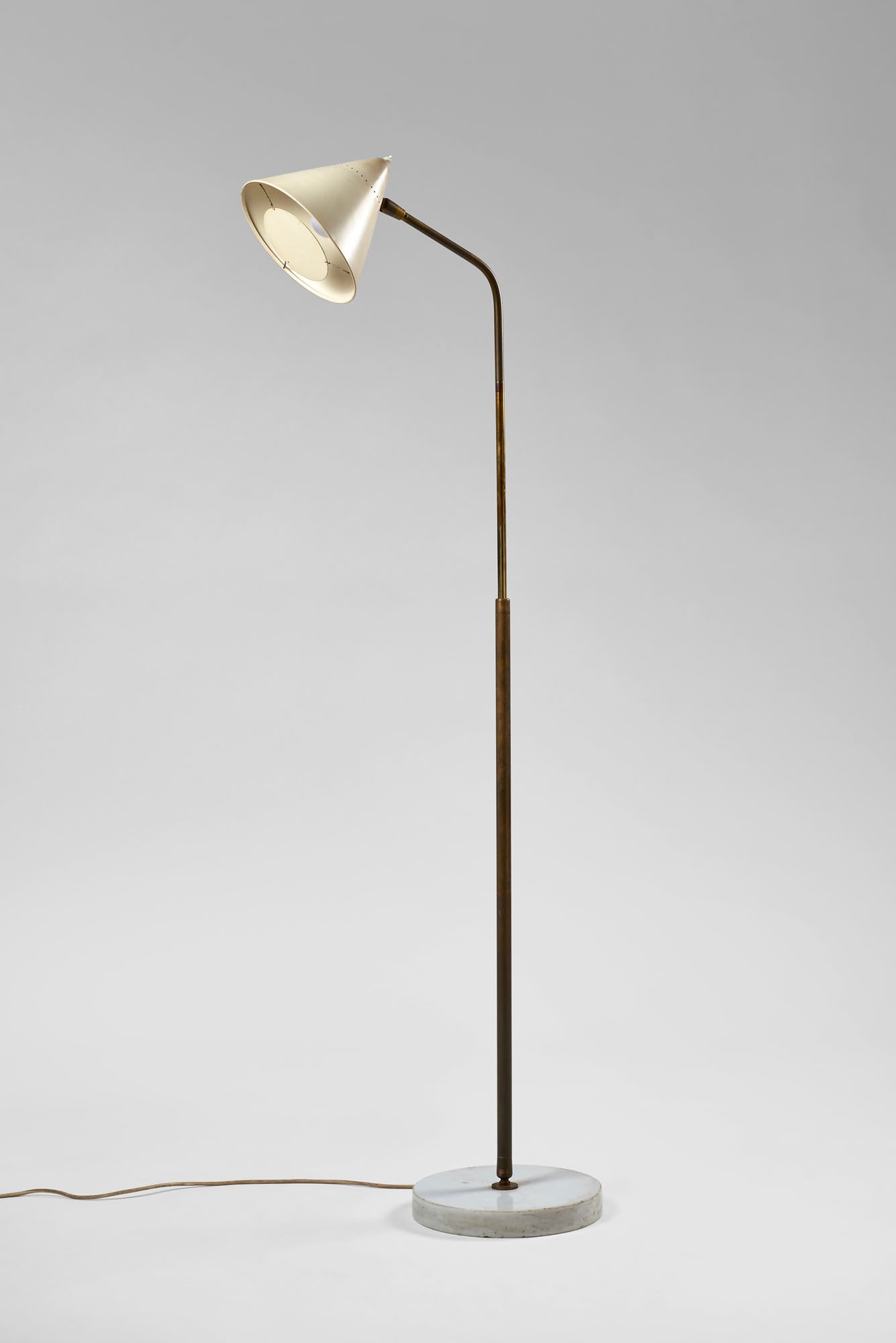 Angelo Ostuni e Giuseppe Ostuni Floor lamp model "331". Produced by O-Luce, Milan, 1950s. Iron. (h (1 of 1)