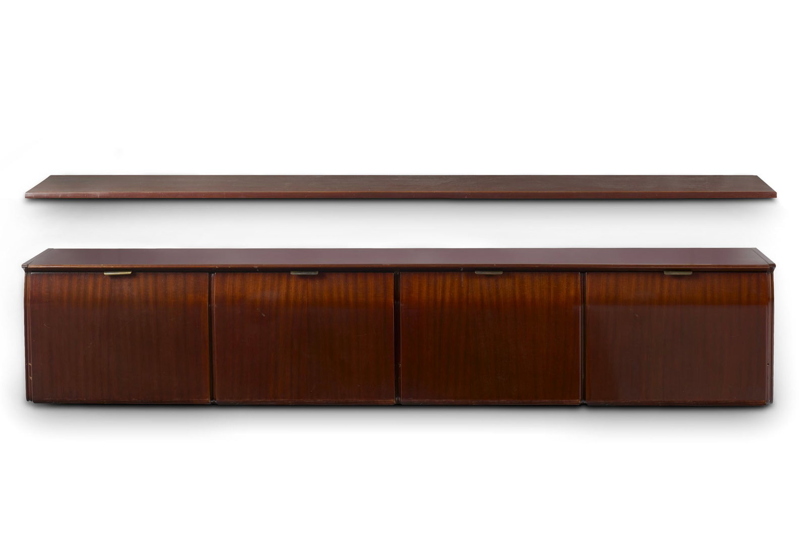 Osvaldo Borsani (Varedo 1911 - Milano 1985) Wall-mounted cabinet with shelf. Execution by (1 of 1)