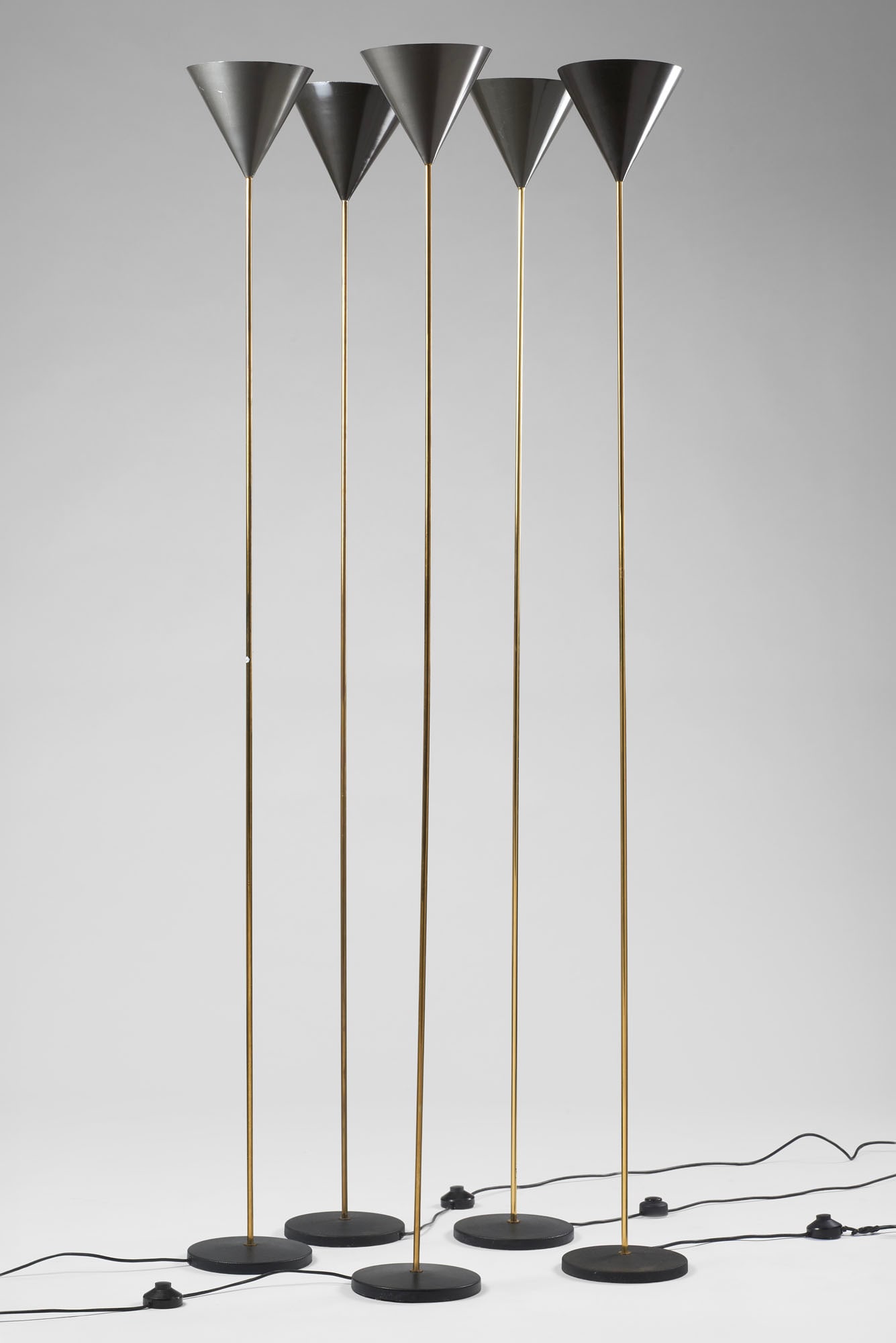 Luigi Caccia Dominioni (Milano 1913 - 2016) * Lot consisting of five lamps model "LTE5 Imbuto". (1 of 1)