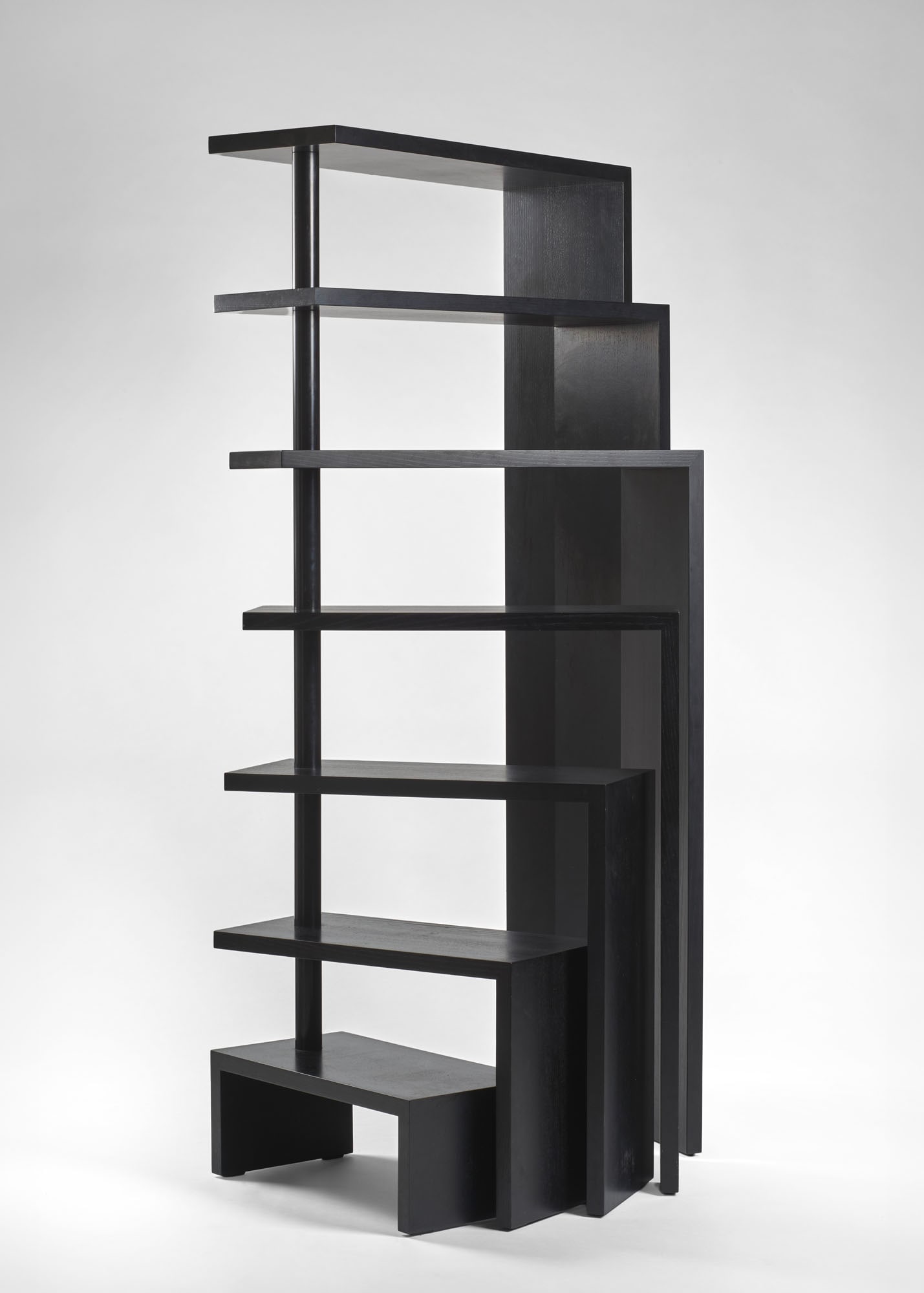 Achille Castiglioni (Milano 1918 - 2002) Freestanding bookcase with rotating shelves model "Joy". (1 of 1)