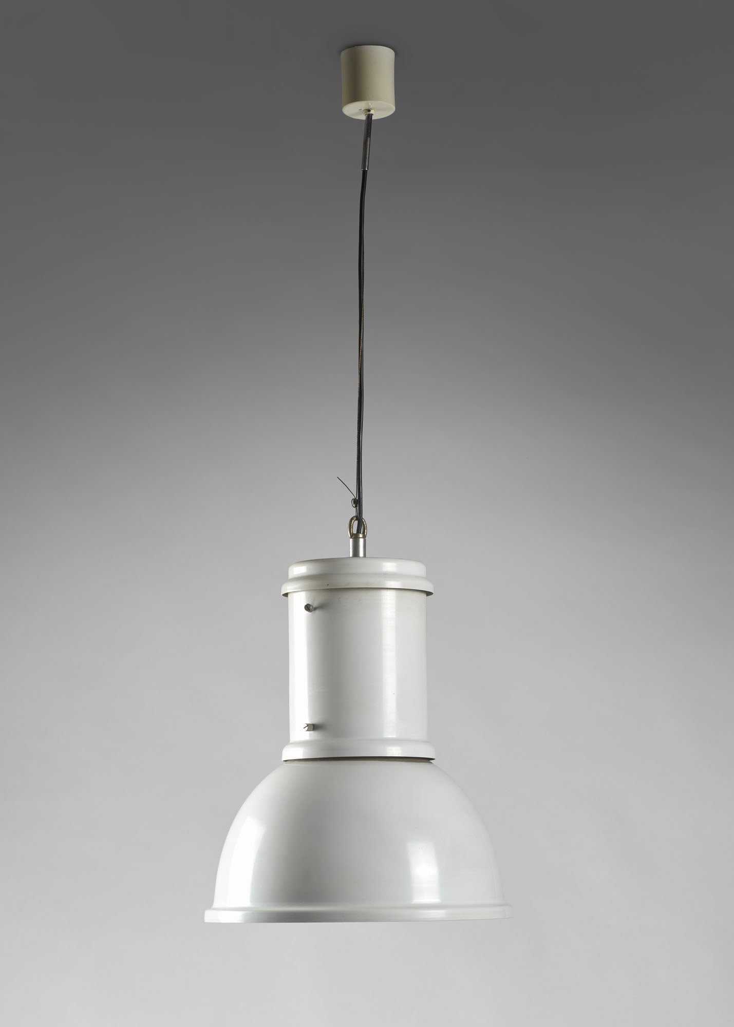 Fontana Arte - divisione Candle Suspension lamp model "Lampara". Milan, 1960s/1970s. White (1 of 1)