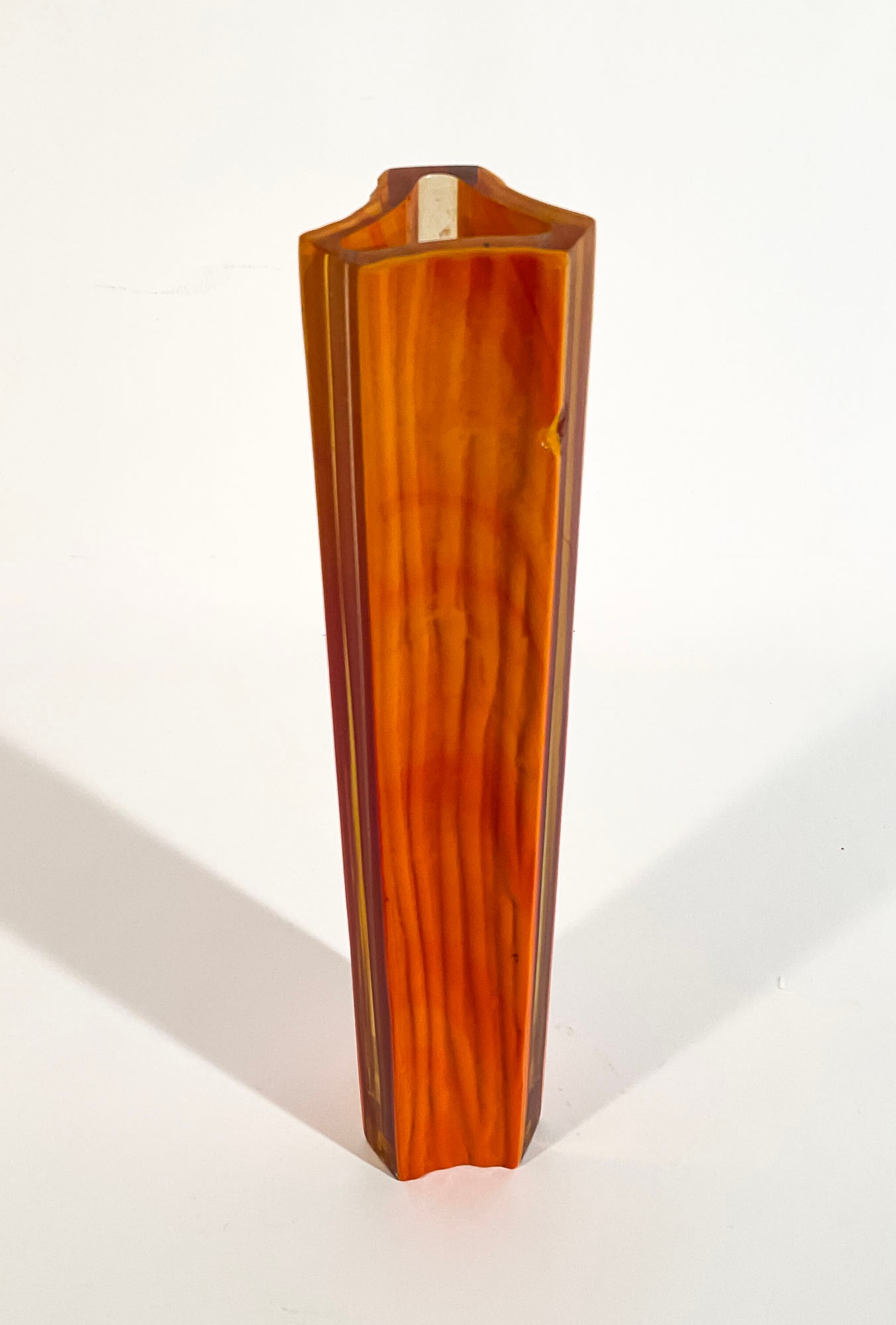 Gino Poli Vase from the “Solchi colorati?? series model "10461". Manufacture of Vetreria (1 of 2)