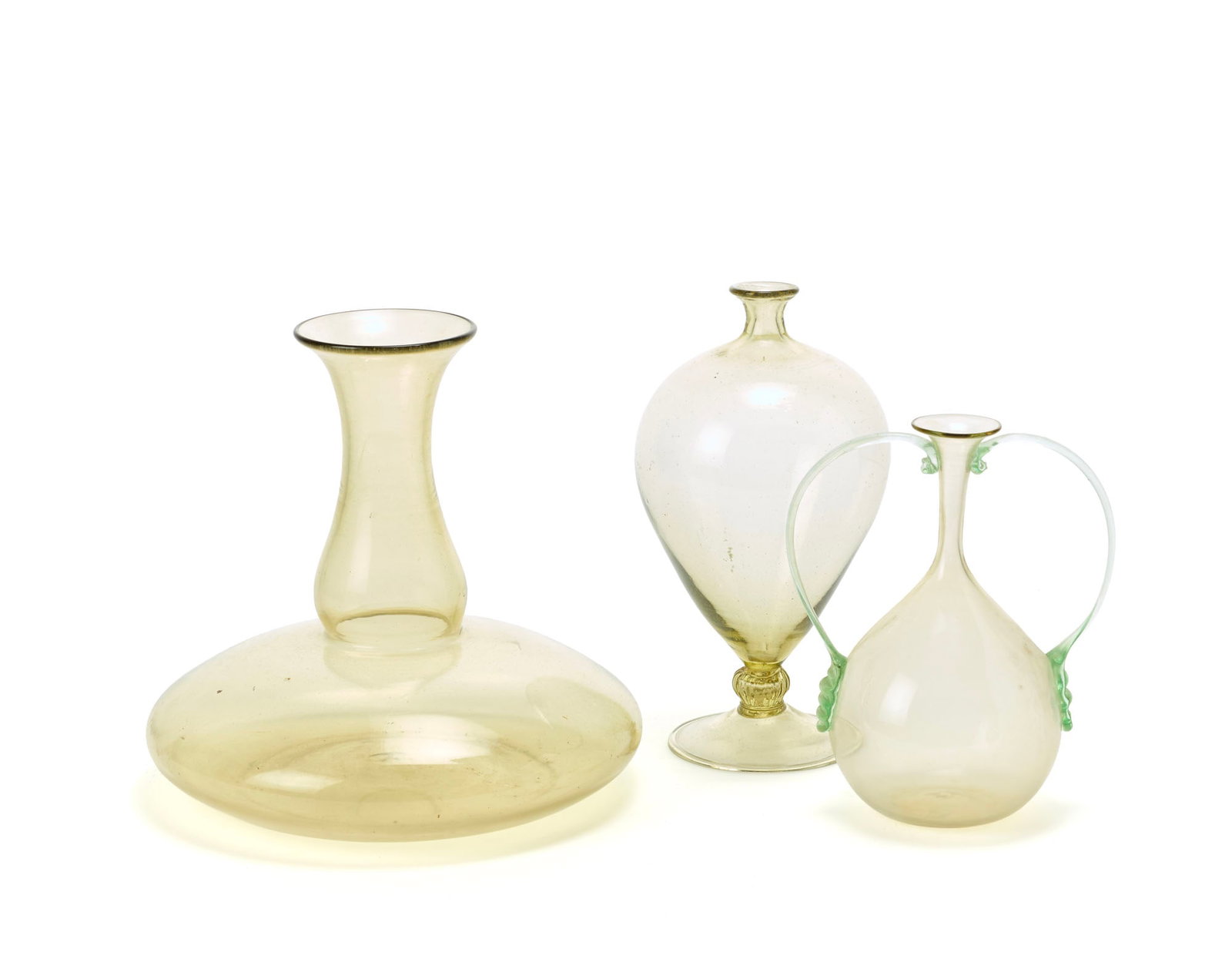 Manifattura di Murano Lot consisting of a small two-handled vase with a narrow neck in (1 of 1)