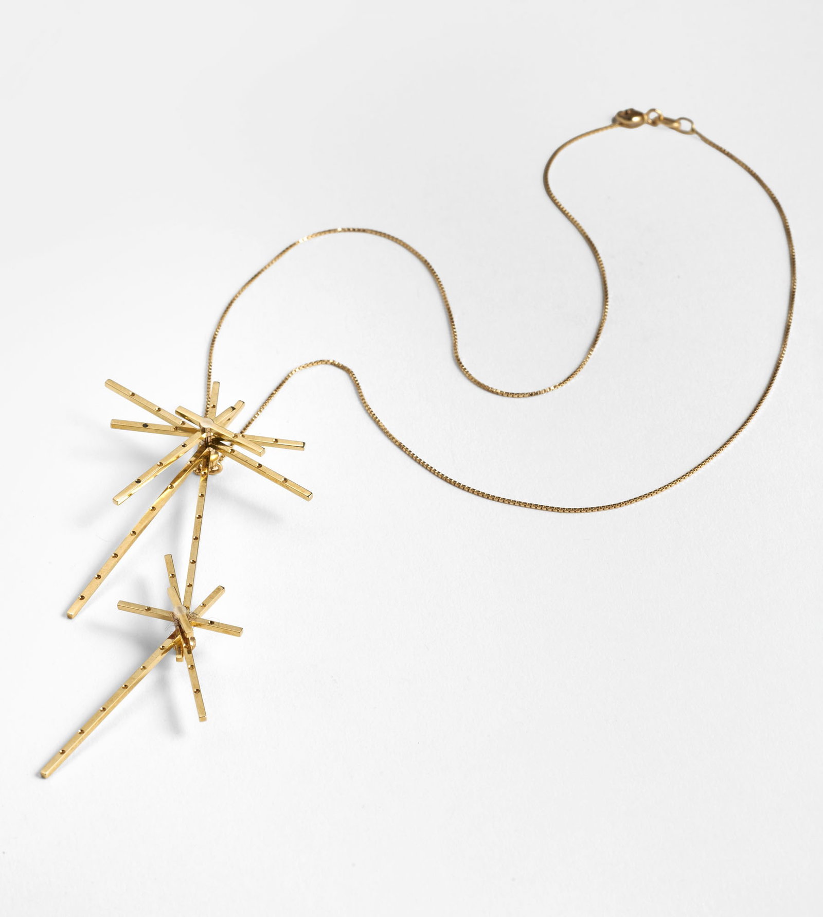 Angelo Mangiarotti (Milano 1921 - 2012) Gold necklace, one of only three made. 1970s/1980s. (1 of 1)
