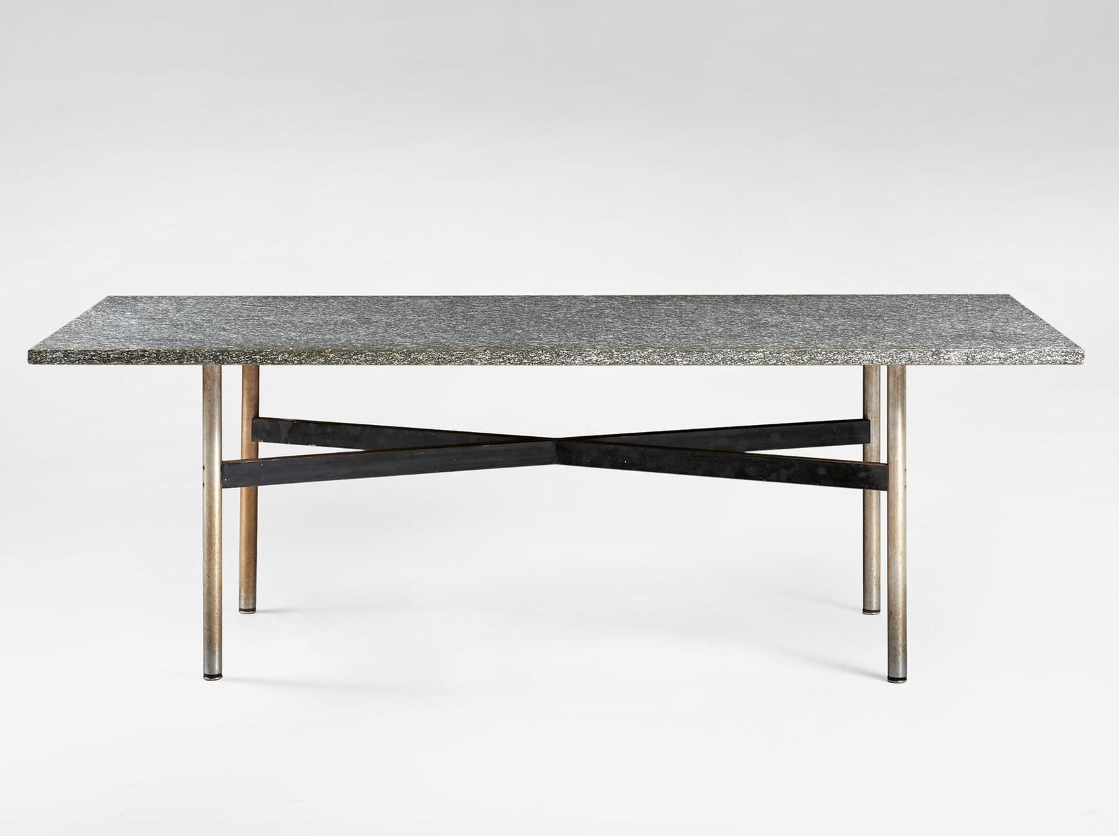 William Katavolos, Ross Littell e Douglas Kelly Table with a black and white granite top, a (1 of 1)