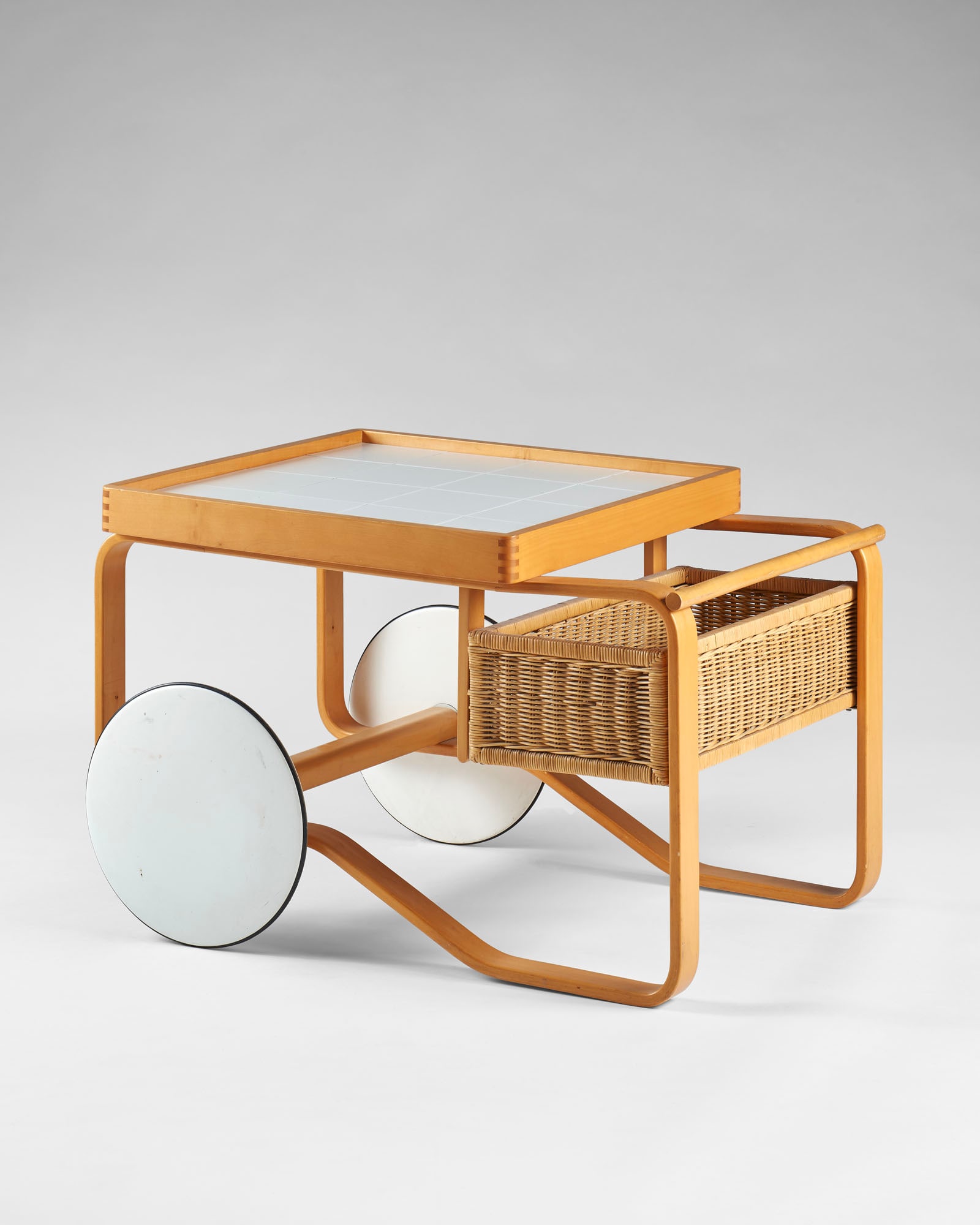 Alvar Aalto (Kuortane 1898 - Helsinki 1976) Serving trolley model "900". Produced by Artek, Finland, (1 of 1)