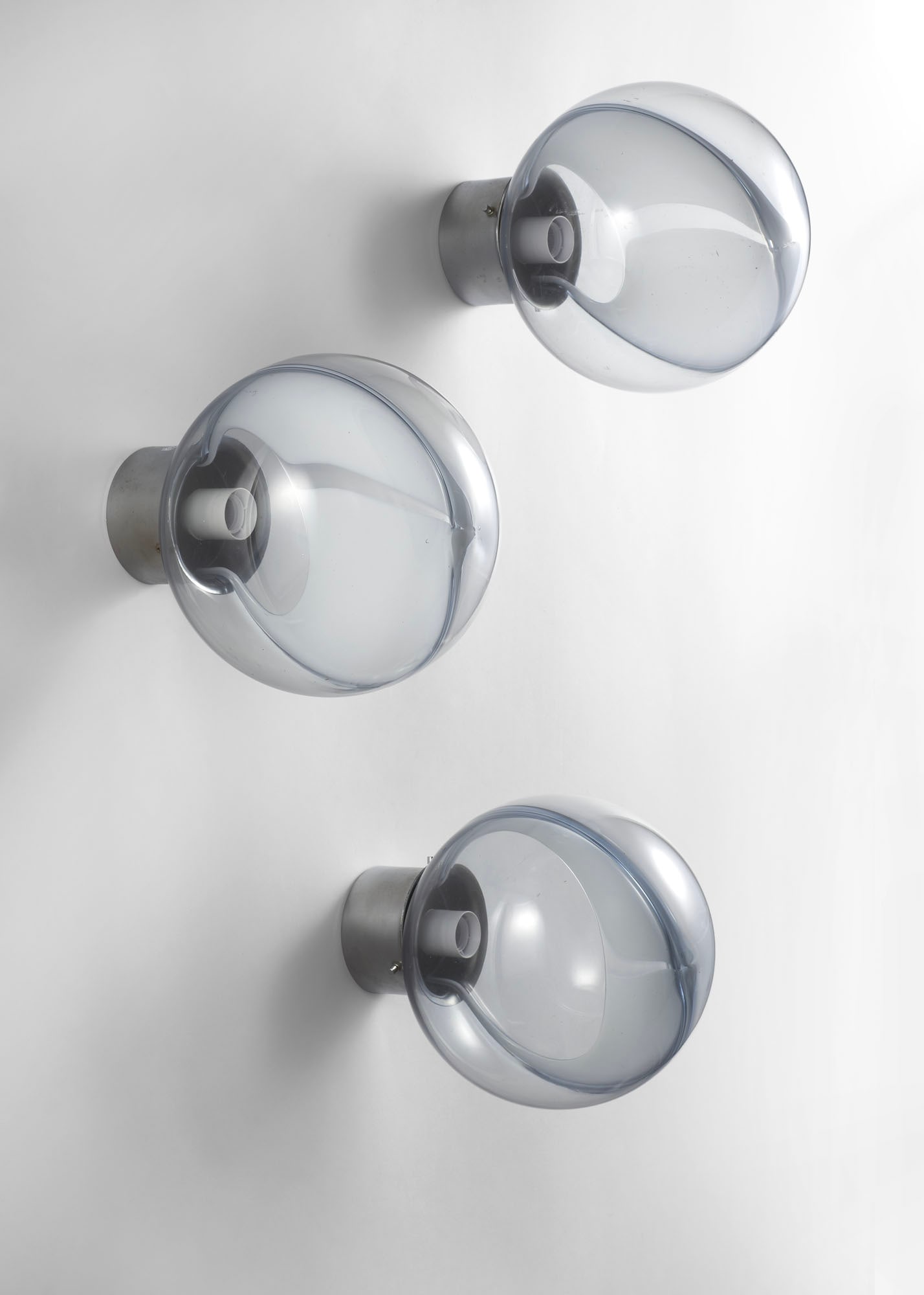 Toni Zuccheri (San Vito al Tagliamento 1936 - 2008) Three wall/ceiling lamps of the series (1 of 1)