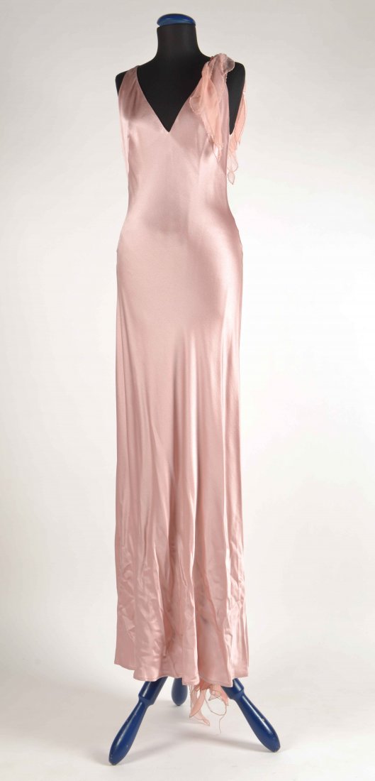 Versace: pink long dress, in original case (size 42): Versace: pink long dress, in original case (size 42) (defects)