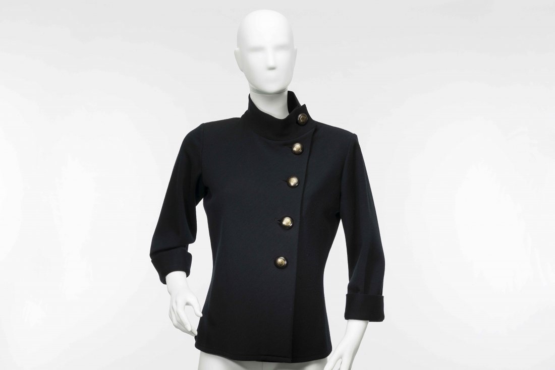 Yves Saint Laurent: wool jacket with jewelery buttons (1 of 1)