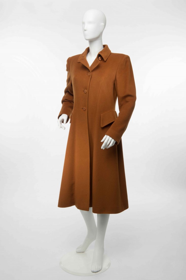 Hermes Paris: burnt sienna wool coat with semilateral (1 of 1)
