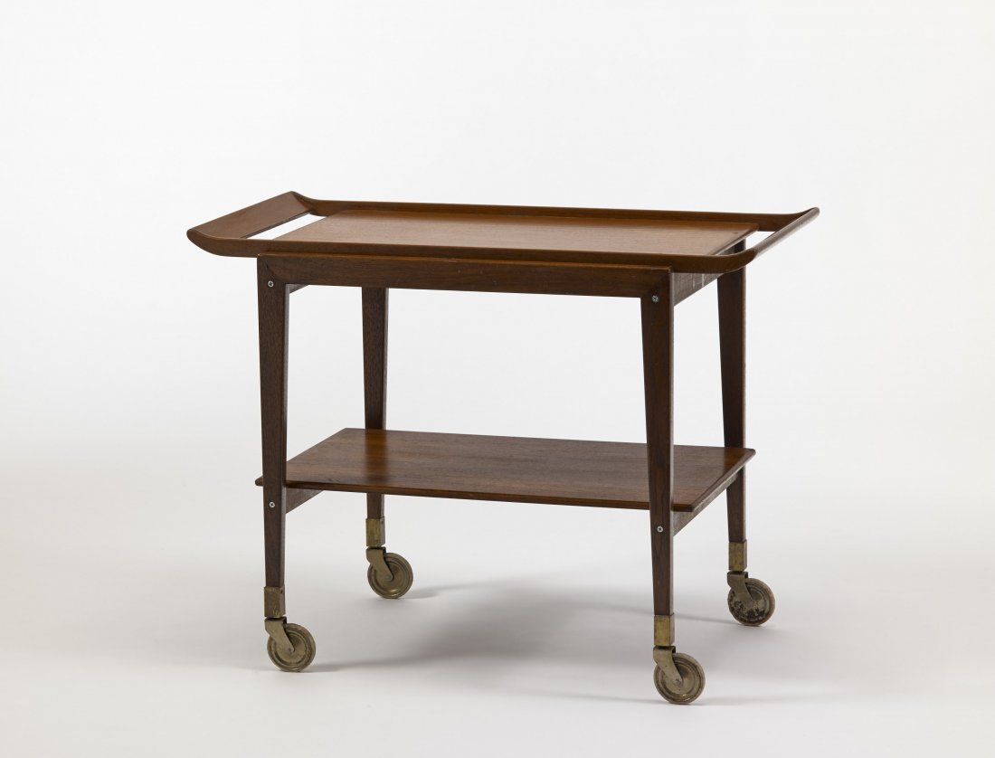 Carrello in teck con vassoio asportabile. Danimarca, (1 of 1)