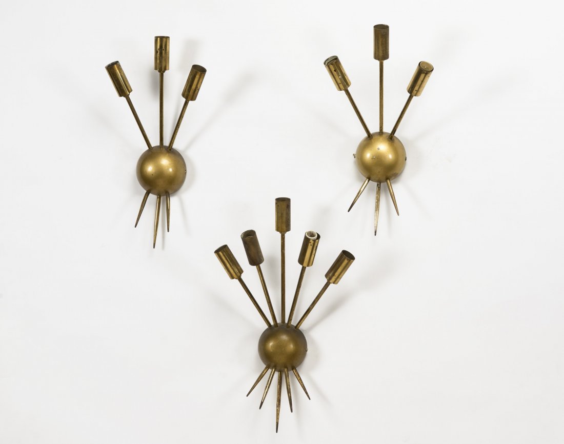 Coppia di appliques tipo "sputnik" a tre luci in (1 of 1)