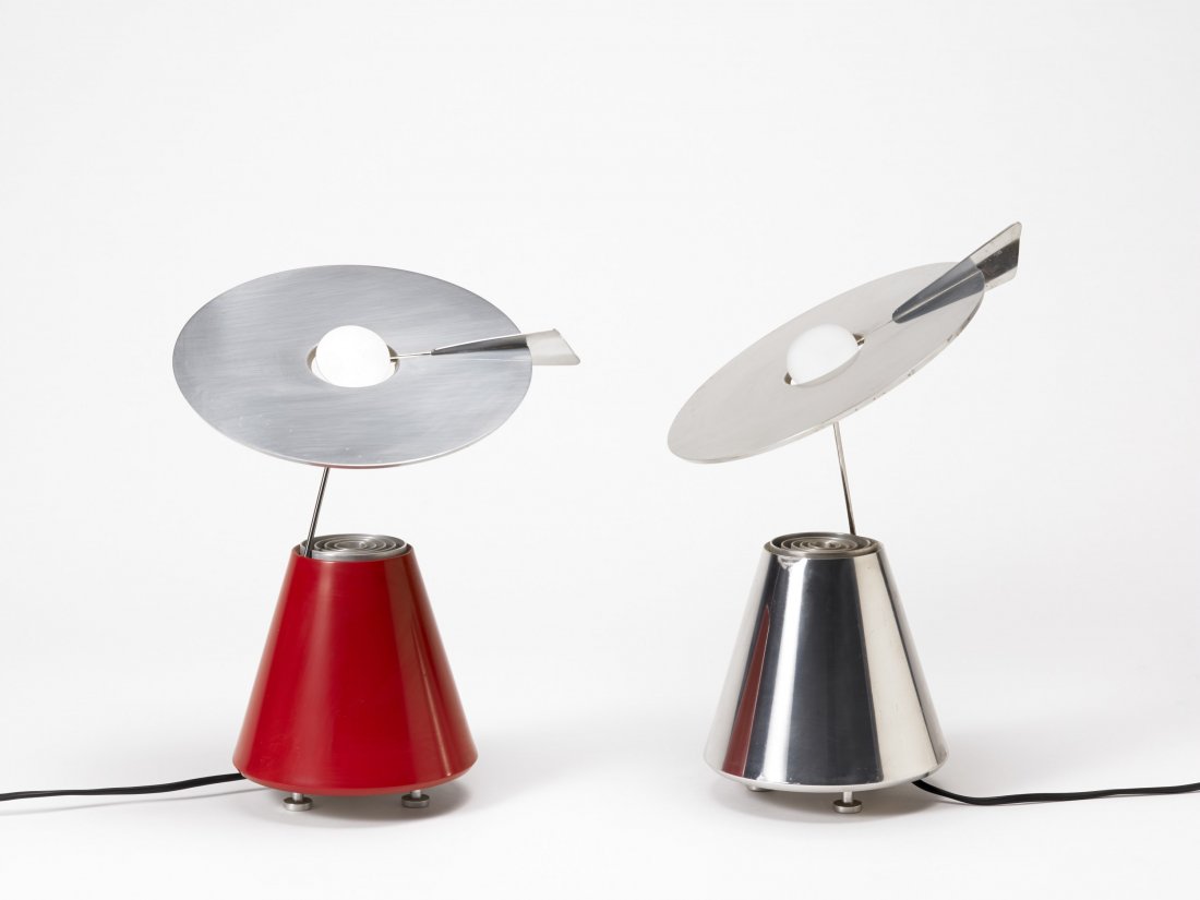 Kurt Ziehmer - Due lampade da tavolo modello "Puck". (1 of 1)