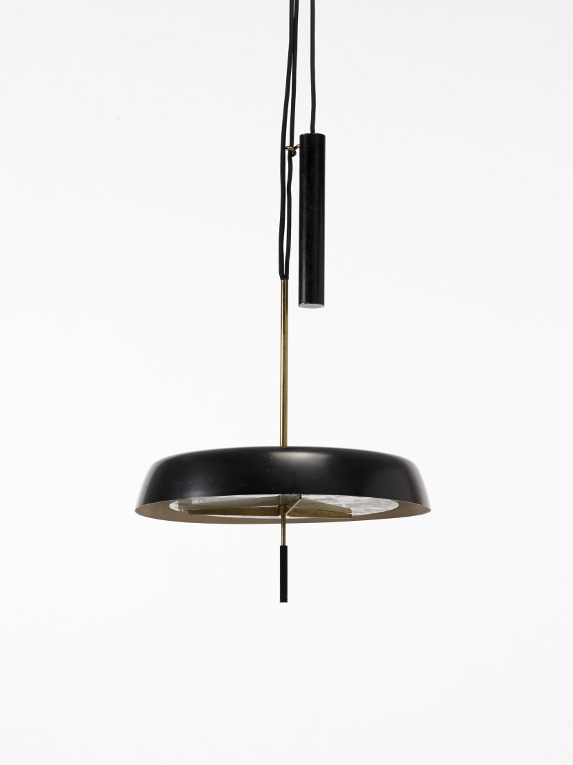 Stilnovo. Lampada a sospensione a saliscendi, Milano (1 of 1)