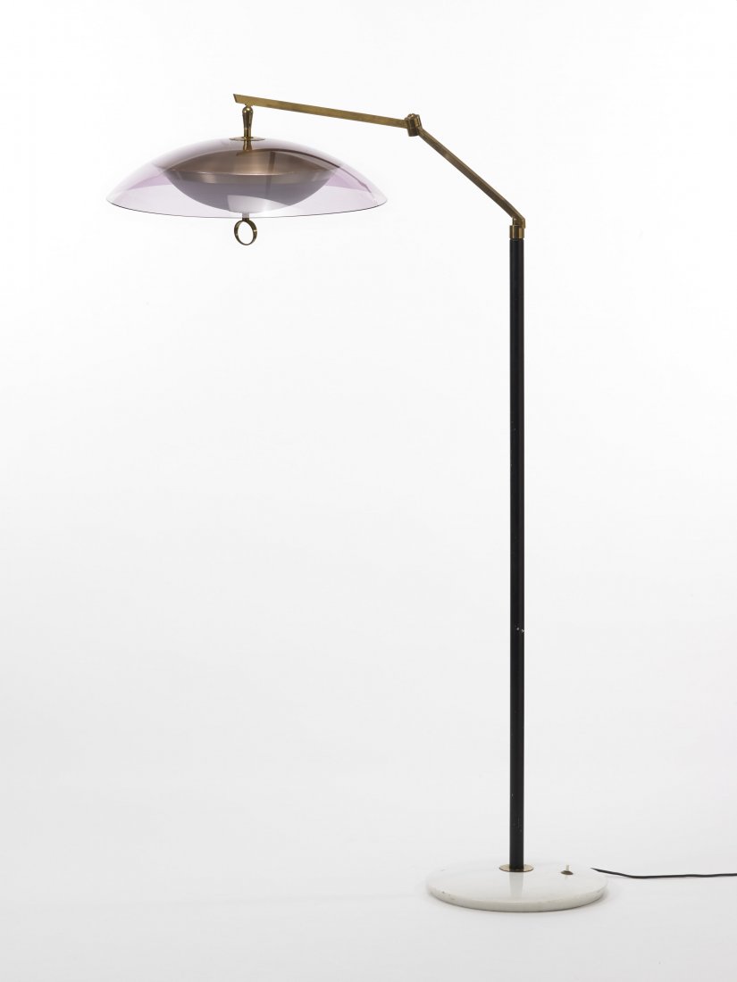 Stilux. Lampada da terra in metallo, ottone e (1 of 1)