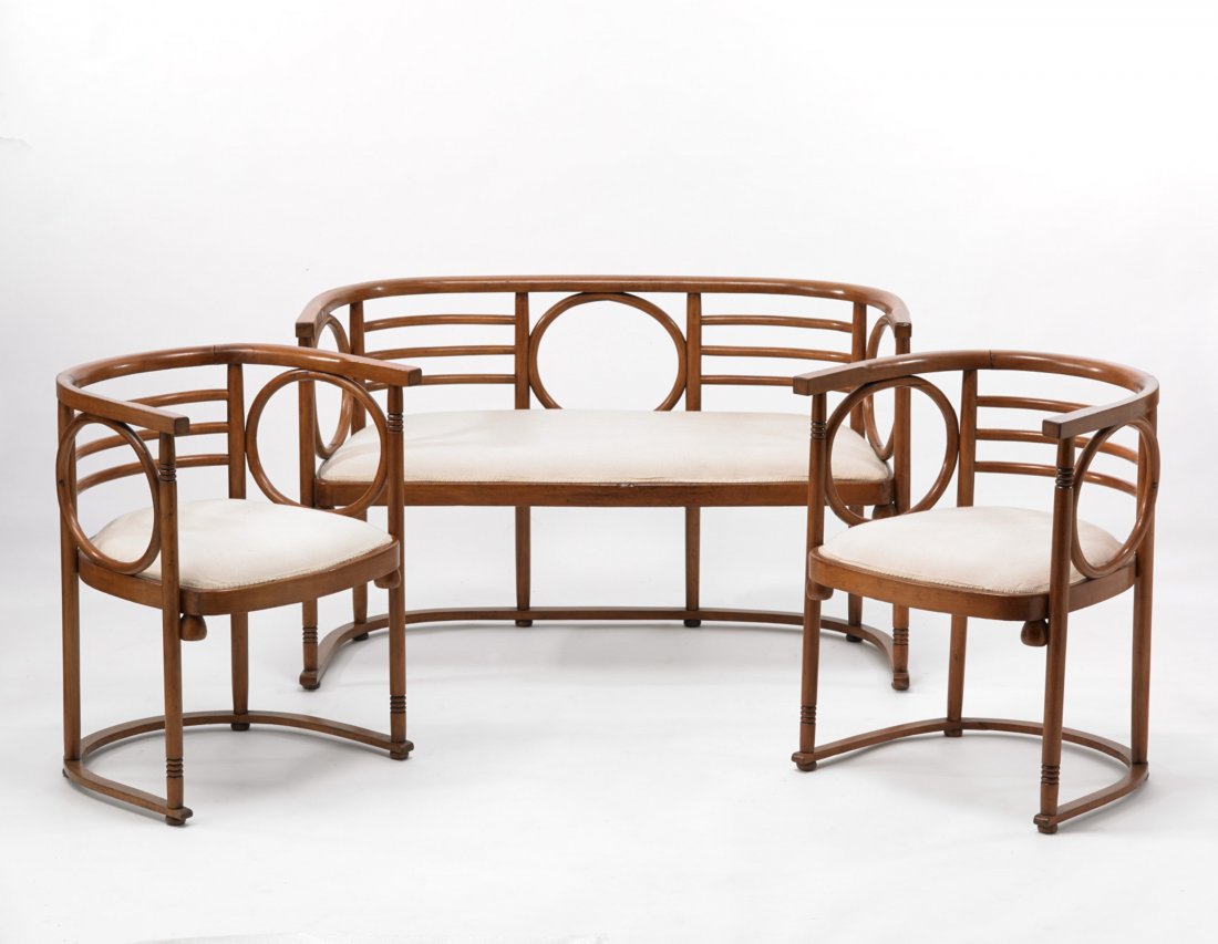 Josef Hoffmann (1870 - 1956) - Salottino in faggio (1 of 1)