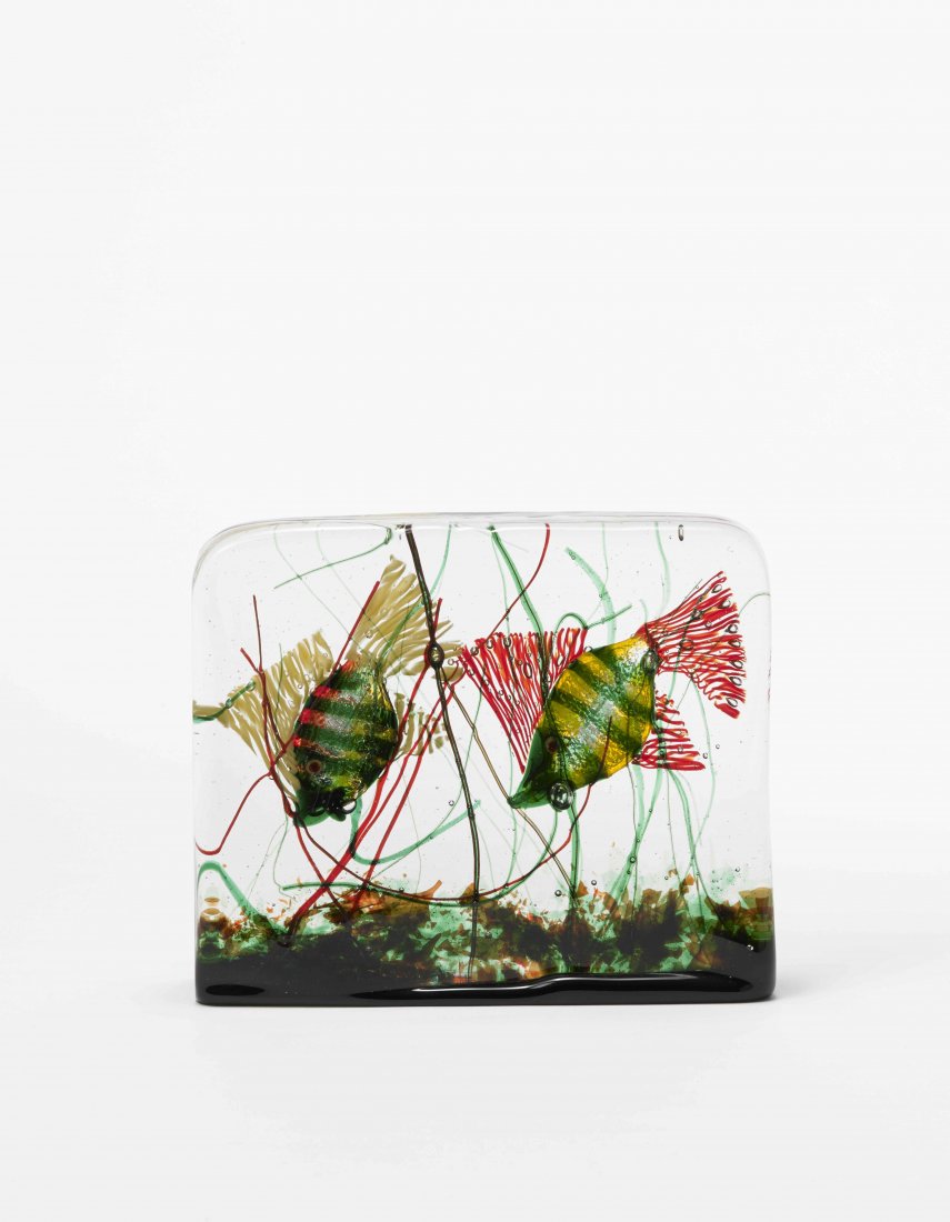 Alfredo Barbini ( 1912 - 2007) "Acquario", scultura in (1 of 1)