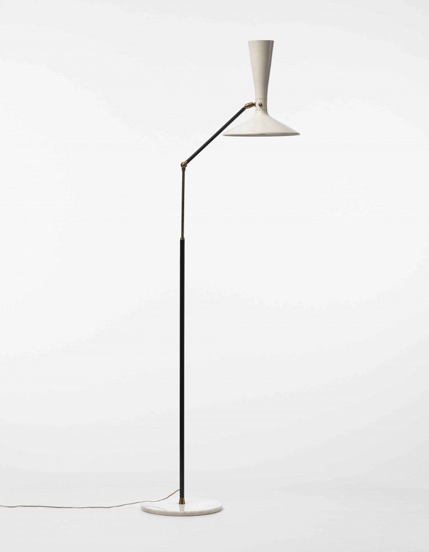 Stilnovo (attribuito) Lampada snodabile da terra in (1 of 1)