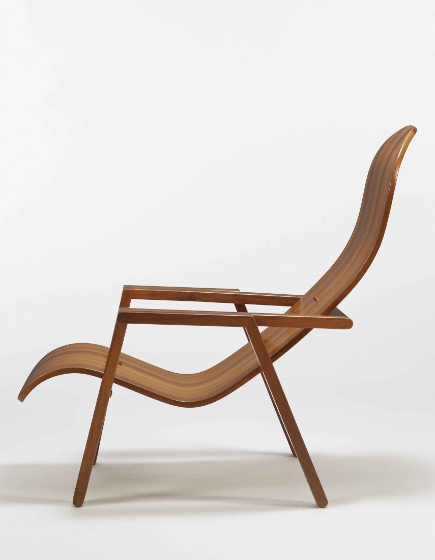 Ignoto Poltroncina in legno massello e lamellare, (1 of 1)