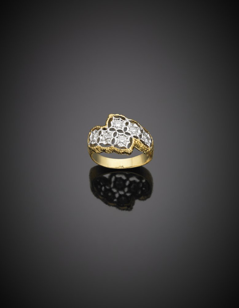 MARIO BUCCELLATI Bi-coloured gold and diamond ring, g. (1 of 1)