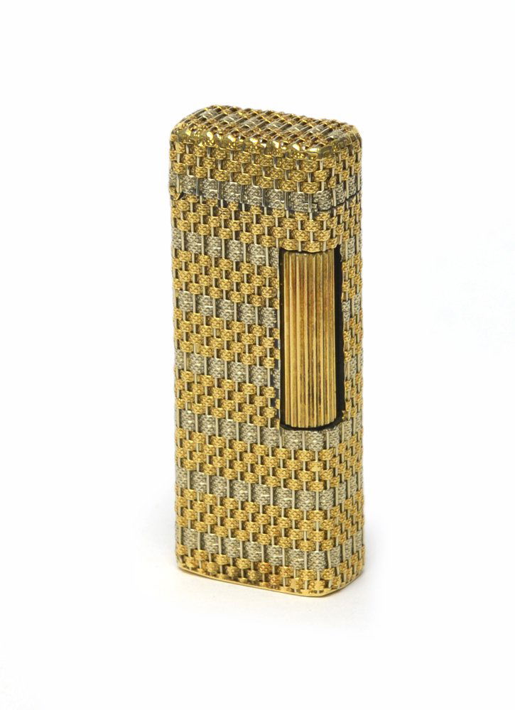 Dunhill Accendino placcato oro giallo e argento con (1 of 1)