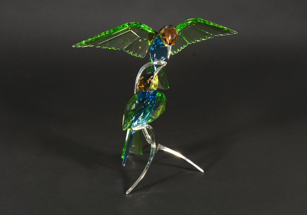 SWAROVSKI, "Birds", scultura in cristallo sfaccettato e (1 of 1)