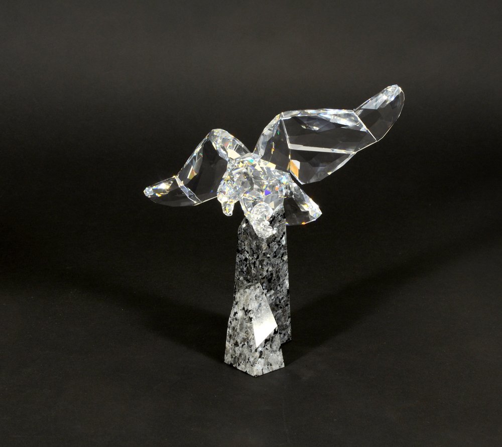 SWAROVSKI, "Aquila", scultura in cristallo sfaccettato (1 of 1)