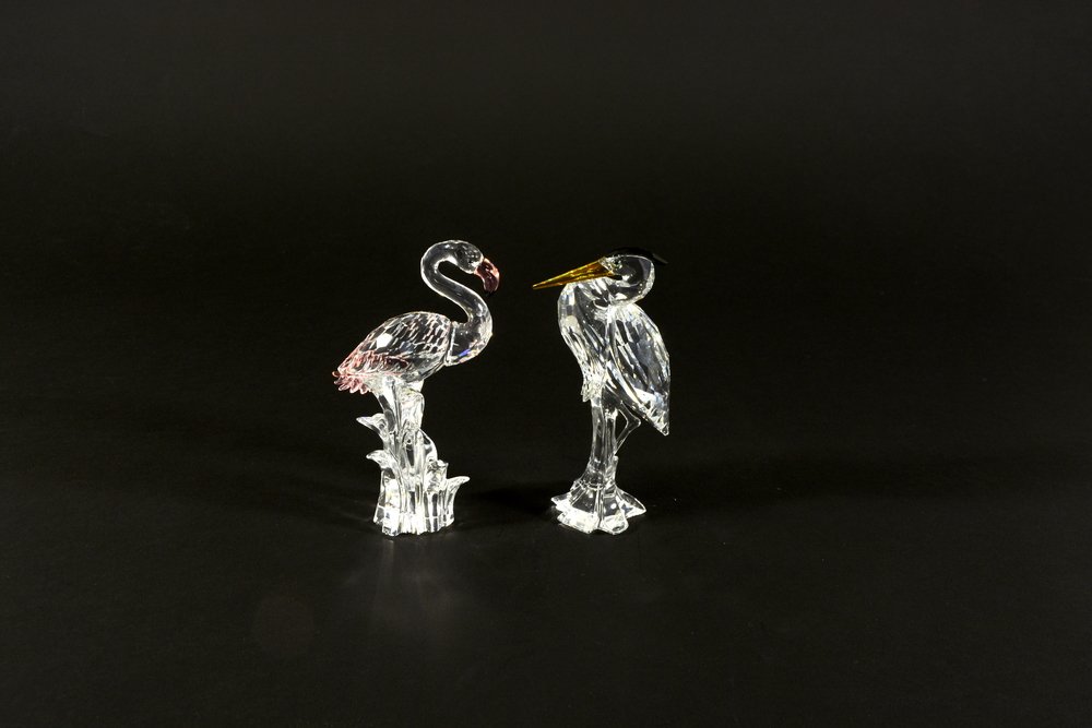 Swarovski, lotto di due scultureÃ¡ in cristallo (1 of 1)