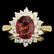 14K YELLOW GOLD 1.50CT TOURMALINE 2.10CT DIAMOND RING