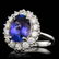14K WHITE GOLD 4.00 CT TANZANITE 1.00CT DIAMOND RING - 2