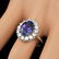 14K WHITE GOLD 4.00 CT TANZANITE 1.00CT DIAMOND RING - 3