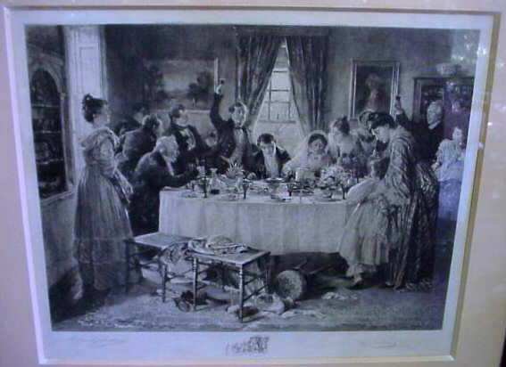 Dendy Sadler black & white engraving of a wedding - 3