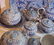 2335: Japanese blue & white partial porcelain dinner s - 9