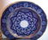 2336: Lot assorted blue & white china: 6 flo blue & gil - 3