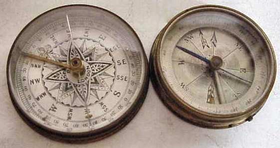Two 19thc travel compasses: Ross of London Englis - 2