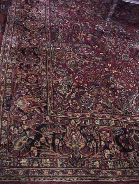 Semi antique Sarouk carpet, 10' x 15'
