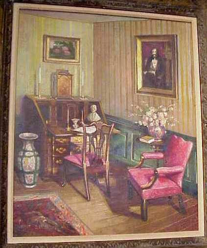 Suger Zsuzsanna (1939-, Hungary) Interior room se - 3