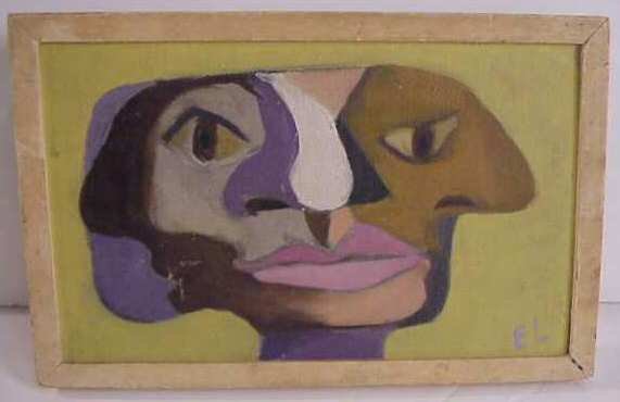 Edgar Levy (1907-1975, American) "Self Portrait",