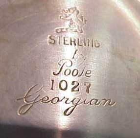 Poole sterling pitcher, 26 ounces, Georgian styl - 4